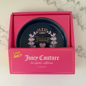 Juicy Couture Ceramic Trinket Jewelry Key Tray Gift New Decor